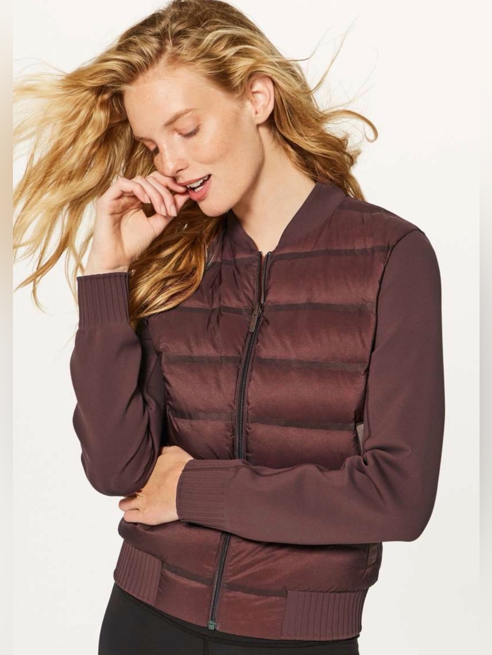 Lululemon Down & Around Bomber (Reversible)
Dark Cedar. size 4